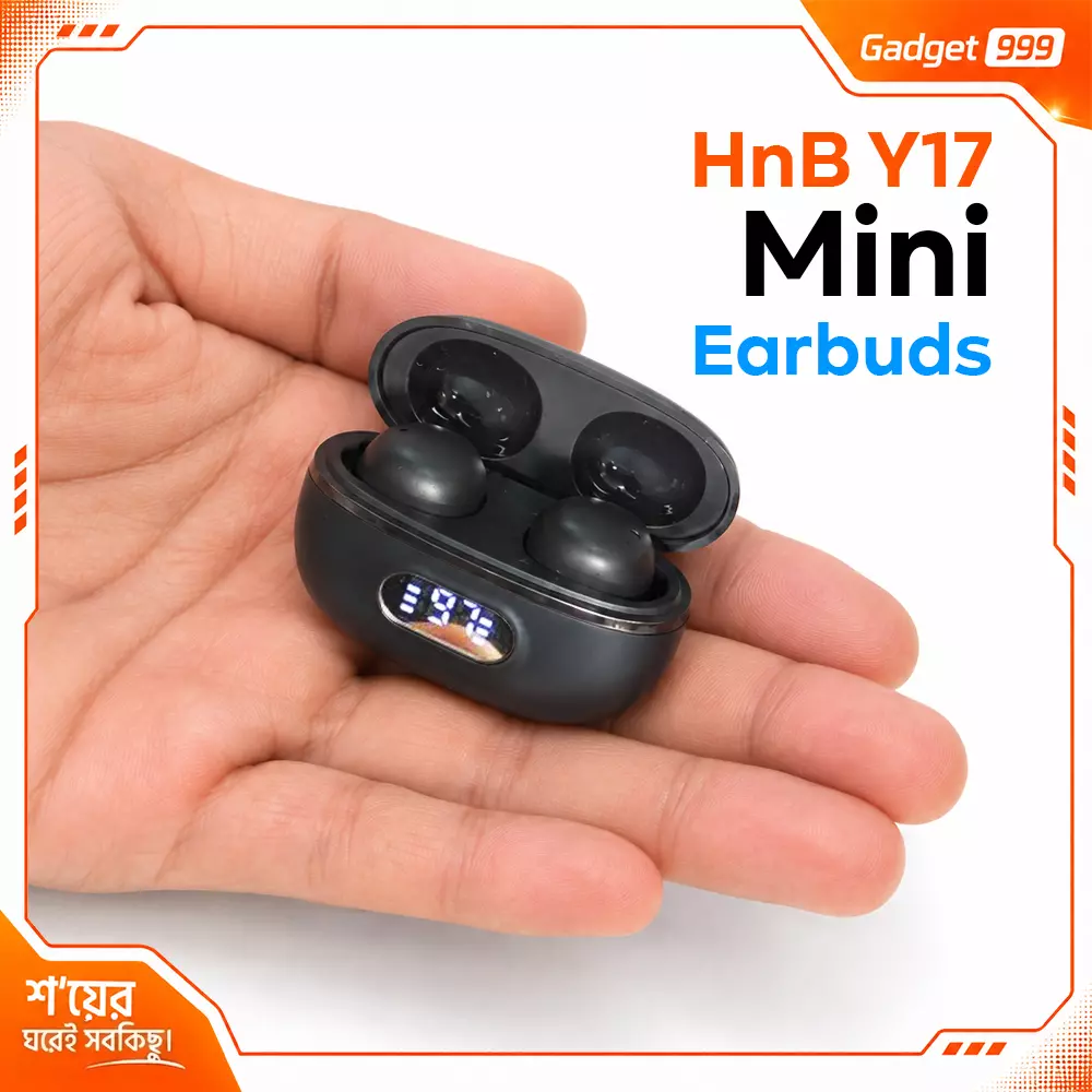 HnB Y17 Mini TWS Wireless Earbuds Hi-Fi Sound with Display