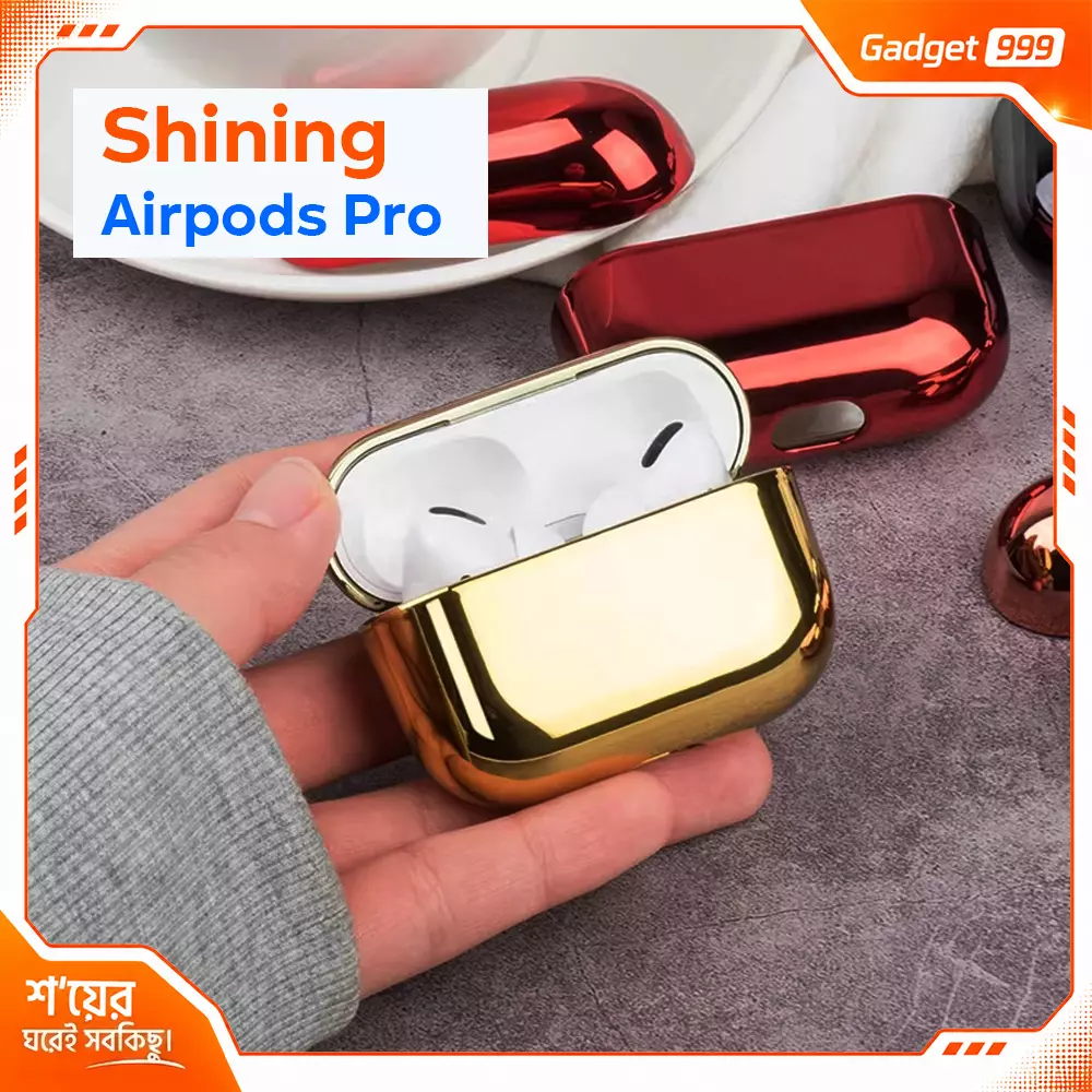 Stylish Gold Silver Copper Shine AirPods Pro 2nd Gen